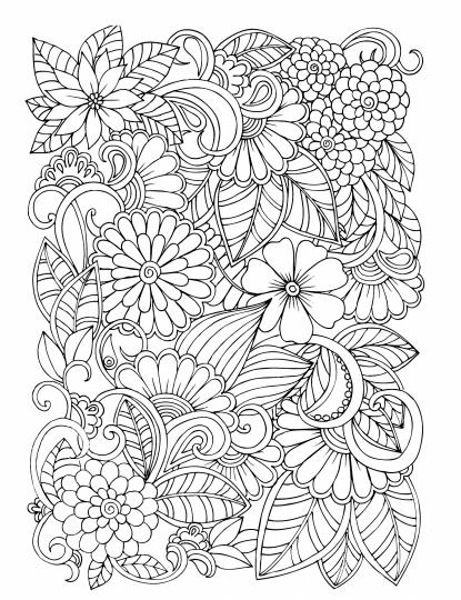 Flowers­2. Творческая раскраска великолепных цветов