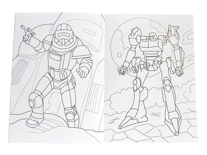 РАСКРАСКА С РОБОТОМ. КРУТЫЕ РОБОТЫ