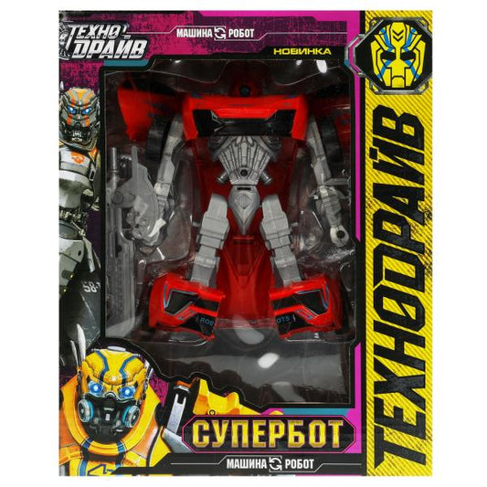 Робот трансформирующийся в машину, кор.22*27,5*8,5см ТЕХНОДРАЙВ в кор.2*36шт