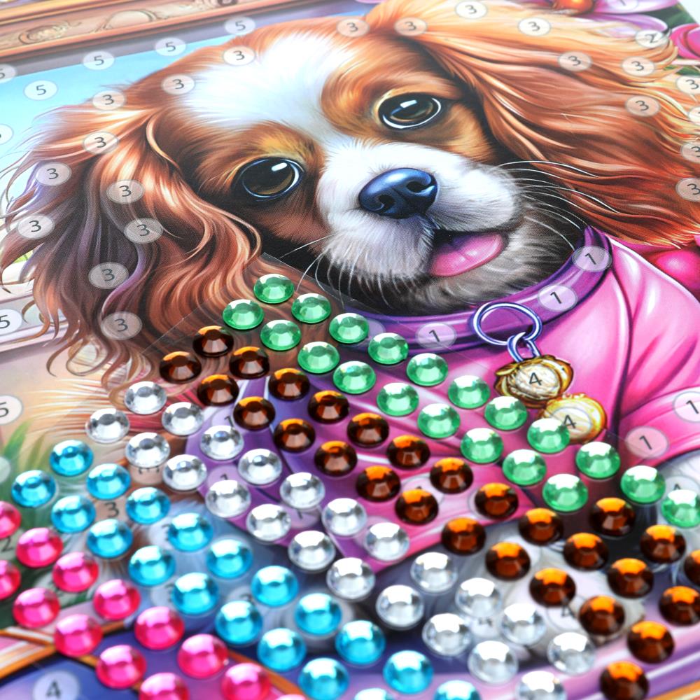 Аппликация Со стразами 15*21 см щенок в толстовке МУЛЬТИ АРТ в кор.100шт