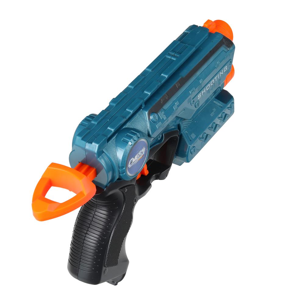 Бластер с мягкими пулями коробка 23*4,5*16см Смерч в кор.2*60шт