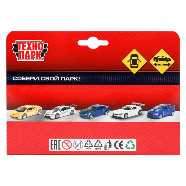 Машина металл MITSUBISHI lancer evolution, 11,4 см, двери, инерц., кор. Технопарк в кор.2*48шт