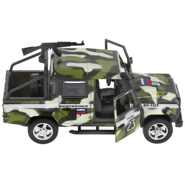 Machine en métal pour LAND ROVER DEFENDER PICКUP KAМУФЛЯЖ 12 см, double, cor. Parc technologique dans le cor.2*36шт