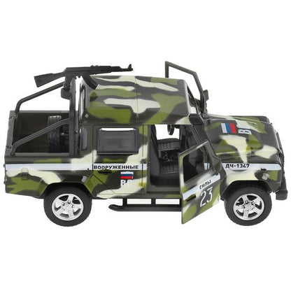 Machine en métal pour LAND ROVER DEFENDER PICКUP KAМУФЛЯЖ 12 см, double, cor. Parc technologique dans le cor.2*36шт