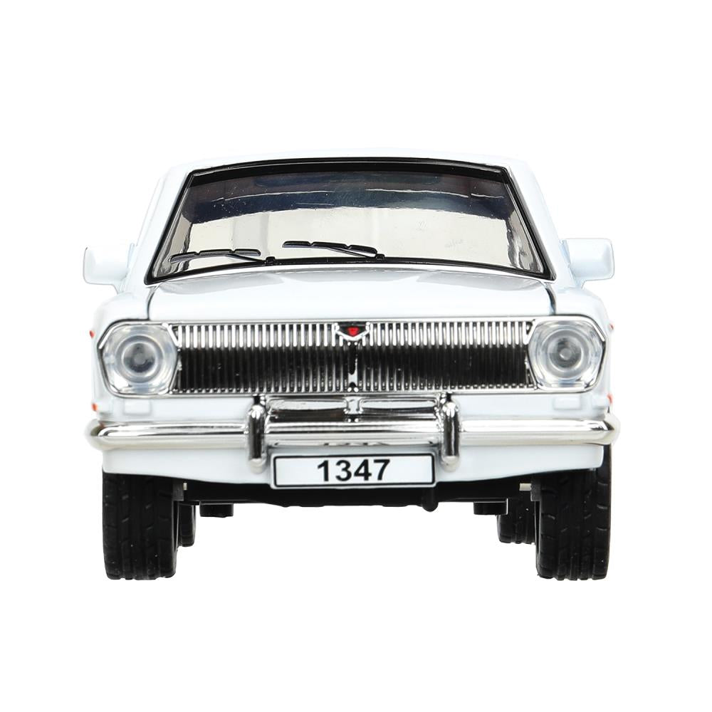 ГАЗ 2401 свет-звук 19,7 см, дв, кепка, баг, ин, белый Технопарк в кор.2*24шт