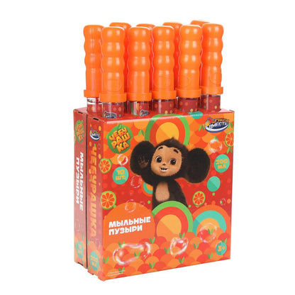 Мыльные пузыри Чебурашка 200 мл, в колбе 38 см, кор.23,5*10,5*38см ИГРАЕМ ВМЕСТЕ уп-10шт в кор.5уп