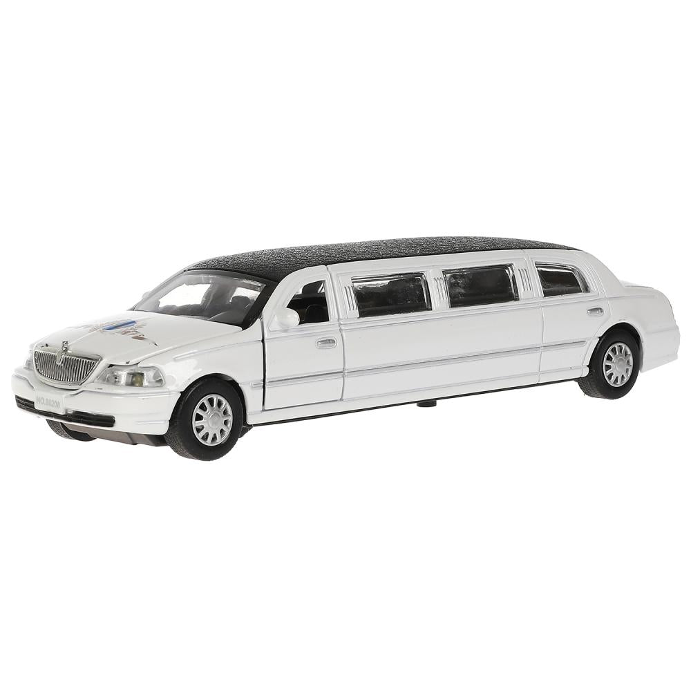 LIMO80208-18SL-MIX 313421 Машина металл свет-звук ЛИМУЗИН 18 см, двери, капот, инерц, ассорт, кор.