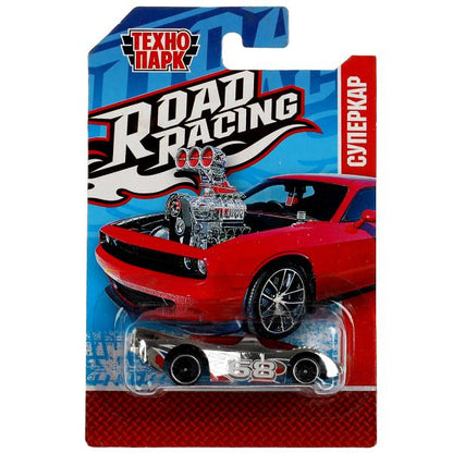 Machine en métal ROAD RACING SUISSE 7,5 cm, dans un assortiment, en blister. Parc technologique en cor.2*288шт