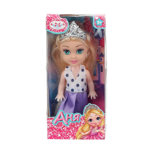 Кукла Анечка 12 см, акс, кор КАРАПУЗ в кор.2*240шт