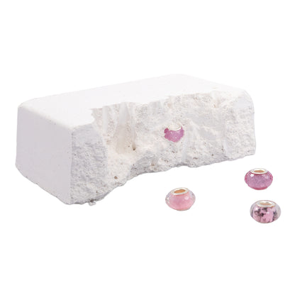 Раскопки "Бусины для браслета" (6 бусин-шармов) розовый