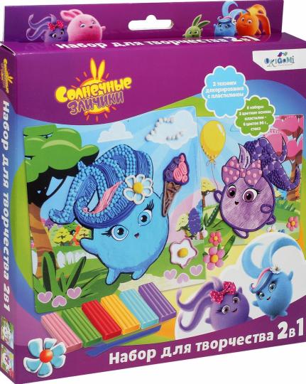 Солнечные зайчики.Набор д/тв. 2в1. Пластилин,06703