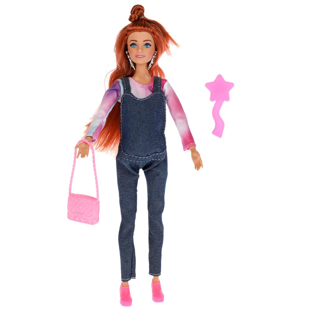 Кукла 29 см София беременная, 1 младенец, расческа, в коробке КАРАПУЗ в кор.24шт