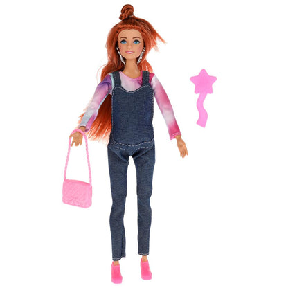 Кукла 29 см София беременная, 1 младенец, расческа, в коробке КАРАПУЗ в кор.24шт