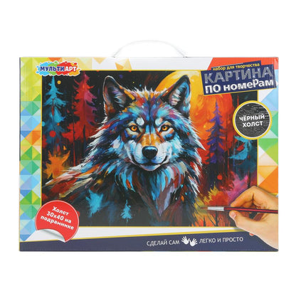 Étui en bois noir avec numéro 30*40 cm pour le téléphone portable en cor.24 pouces