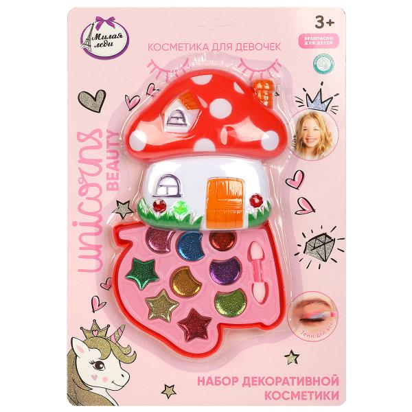 Косметика ДЛЯ ДЕВОЧЕК набор косметики: тени для век с блестками, applicateur МИЛАЯ ЛЕДИ в кор.2*96шт