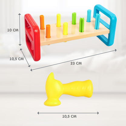 Игрушка "Забивалка. Радужные столбики" Baby toys