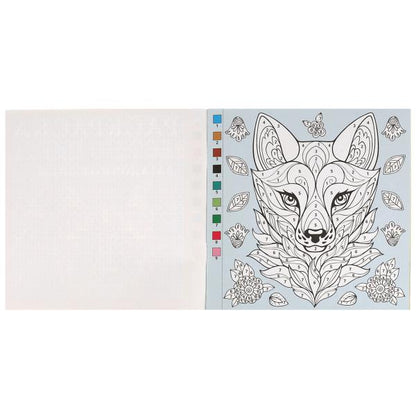 Загадочные лисы. Раскраска Квест по цвету. 240х240мм. Скрепка. 24 стр. Умка в кор.50шт