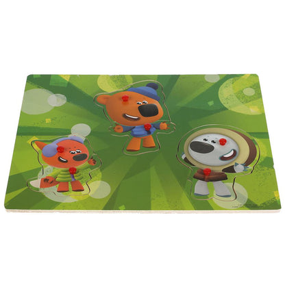 Игрушка деревянная Ми-ми-мишки одевашка Буратино в кор.100шт