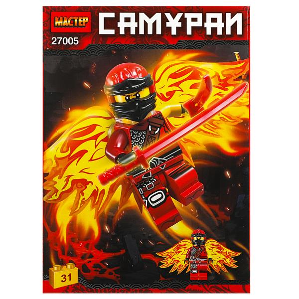 27005-CY Конструктор красный самурай, 31 дет. МАСТЕР в кор.240шт