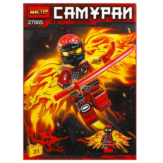 27005-CY Конструктор красный самурай, 31 дет. МАСТЕР в кор.240шт