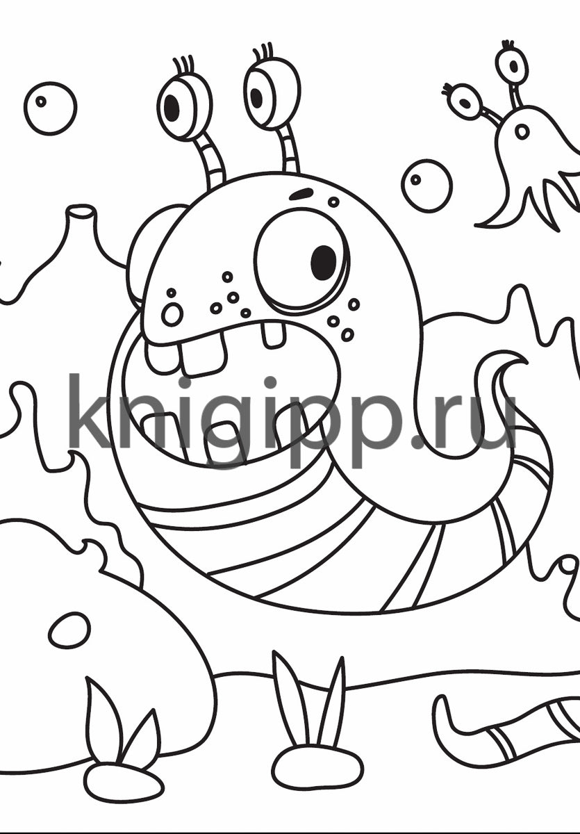 РАСКРАСКА А4 эконом. МОНСТРИКИ