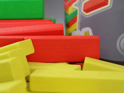 Игра настольная для детей и взрослых Башня "Брусок" цветная (тубус)