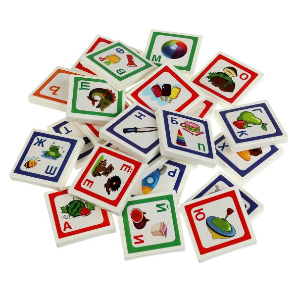 Азбука. M. A. Жукова. QI ЛОТО. 138х189х32мм. Умные игры в кор.24шт