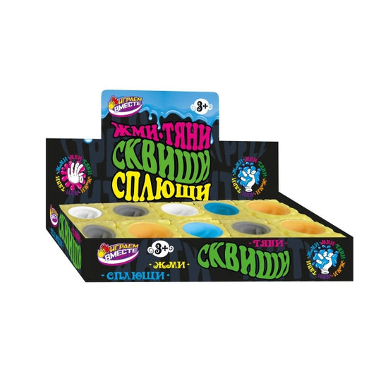 Супер Жим. Игрушка мялка "Мышка" 6см, светильник уп-12шт в кор.12уп. арт.C52982-RU