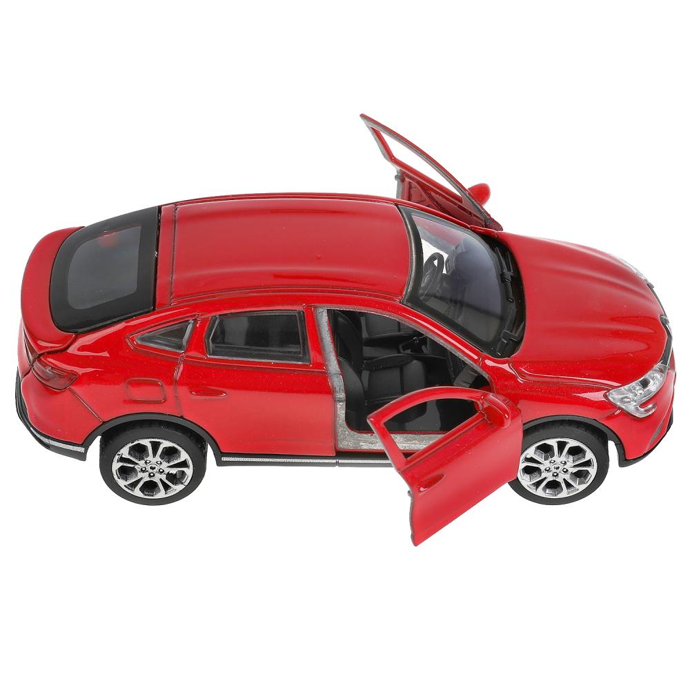 Машина металл RENAULT ARKANA дл 12 см, откр дв, багаж, инер, красный, в кор. Технопарк в кор.2*36шт