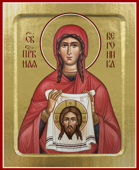 Икона Вероники, святой праведной (на дереве): 125 х 160