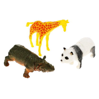 Игрушка пластизоль Играем Вместе дикие животные (3шт) 15см, в ассорти. в пак. с хедером в кор.2*72шт