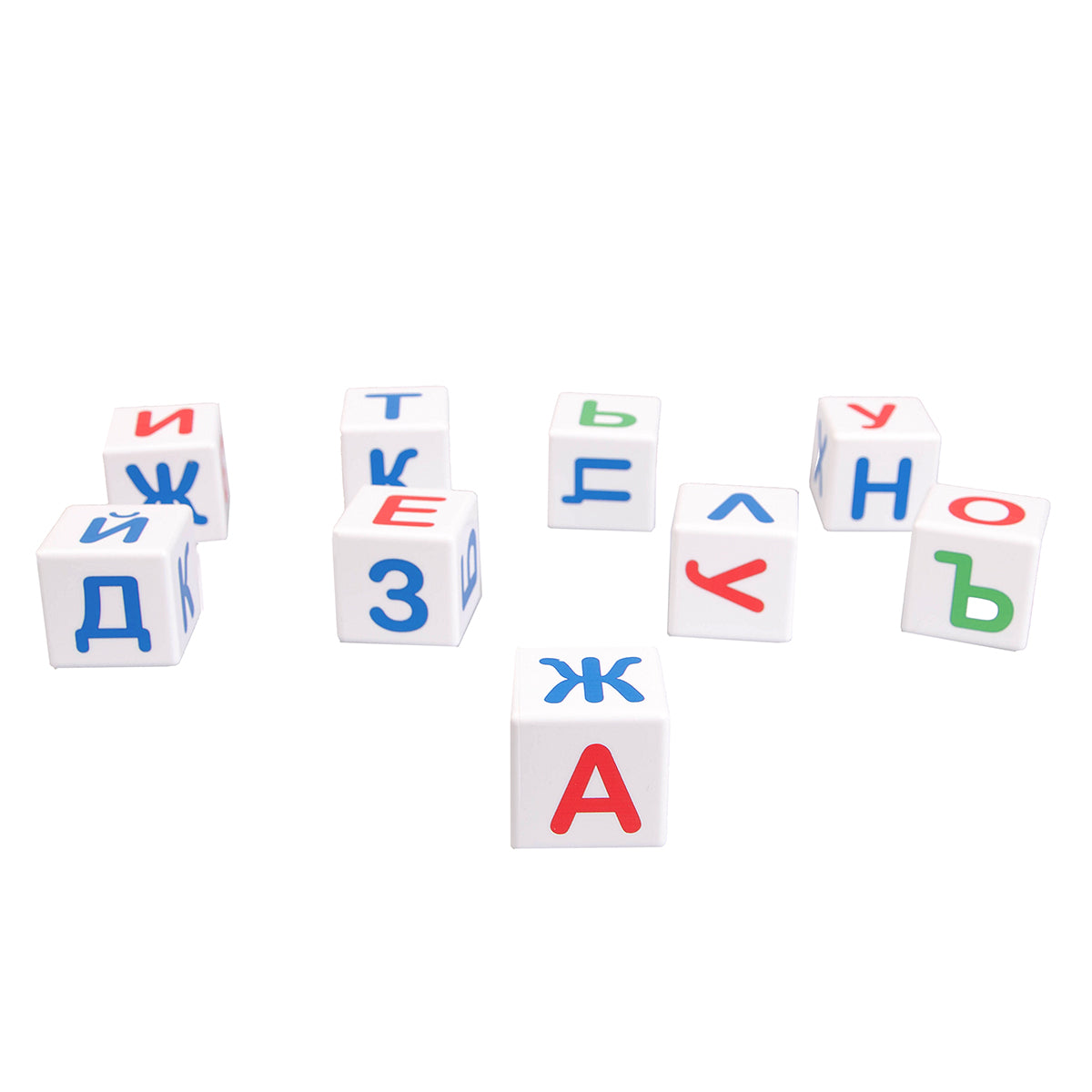 Кубики "Учись играя. Азбука" 12 шт (без обклейки) арт.00710