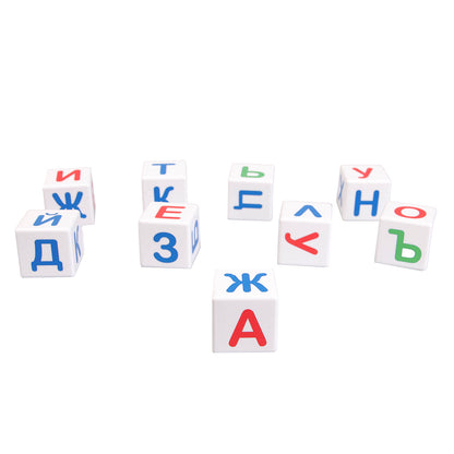 Кубики "Учись играя. Азбука" 12 шт (без обклейки) арт.00710