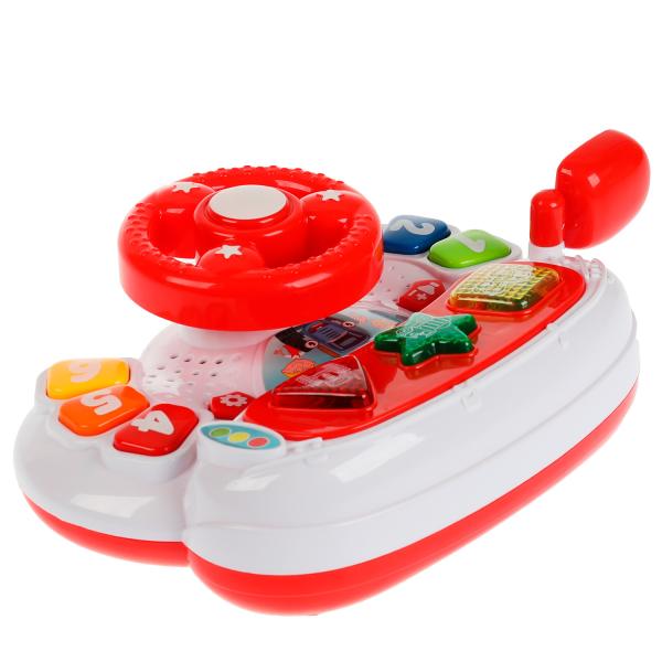 Музыкальный руль,80 песен, звуков и фраз СИНИЙ ТРАКТОР ,в кор. Умка в кор.2*12шт