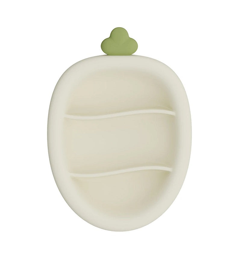 Angel dreams. SK2015-2 Силиконовая тарелка "Морковка" на присоске (цвет-молочный)