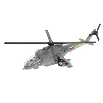 Machine en métal Vertolet МИ-24 15 cm, inerte., открыв.кабина, подвиж.детали в кор. Parc technologique en cor2*24шт