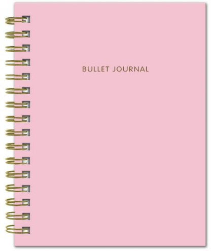 Bullet Journal (Пудровый) 162x210мм, твердая обложка, пружина, bloc в точку, 120 стр.