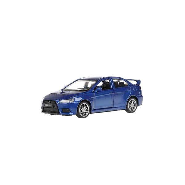 Машина металл MITSUBISHI lancer Evolution, 11,4 см, двери, инерц., кор. Технопарк в кор.2*48шт