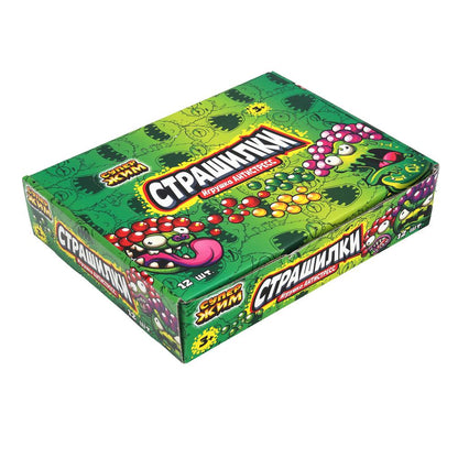 Игрушка супер жмяка, страшилки, гоблин, светодиод Супер Жим уп-12шт в кор.12уп