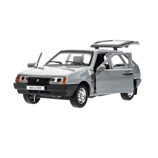 Machine en métal vaz-2109 "СПУТНИК" 12 cm, double, bagage, инер, серебряный, кор. Parc technologique dans le cor.2*36шт