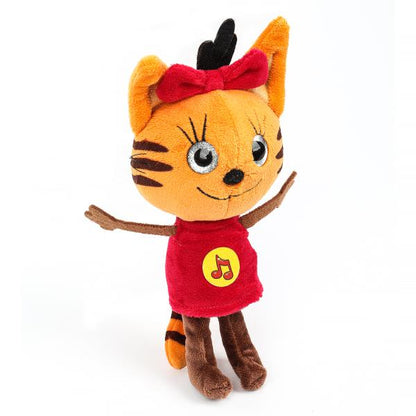 Игрушка мягкая Три Кота три кота Карамелька 13см, с глазами, озвучка. "МУЛЬТИ-ПУЛЬТИ" в кор.24шт