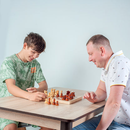 Игровая настольная Шахматы деревянные, поле 29см х 29см