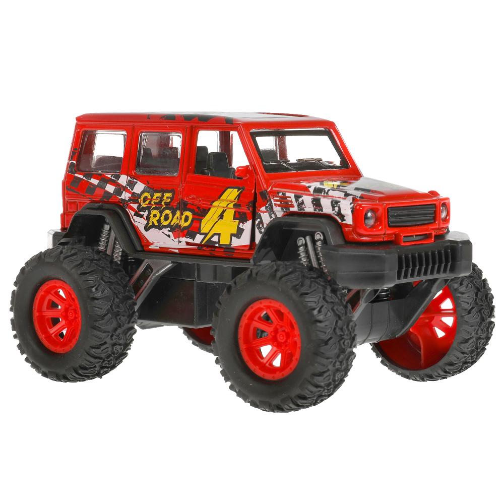 Машина металл свет-звук ДЖИП 13 см, двери, инерц, СПОРТ, кор. Технопарк в кор.2*24шт