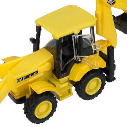 Машина металл гусеничный экскаватор-погрузчик, 15 см, дверь, инерция Технопарк в кор.2*24шт