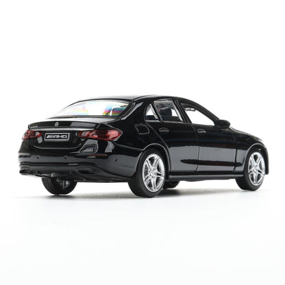 Машина металл MERCEDES-BENZ e-class amg 12см, дв,баг,ин,черный, кор. Технопарк в кор.2*36шт
