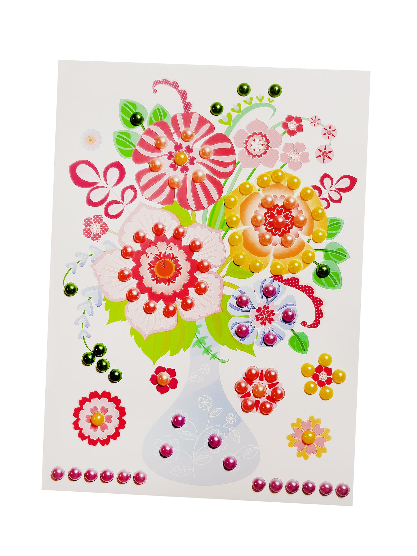 Набор для творчества. Аппликация из бусин Жемчужинка "Букет Весенняя фантазия". (европодвес)