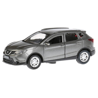 ТМ Технопарк. Машина металл "NISSAN QASHQAI" 12см, откр дв, багаж, инерц, СЕРЫЙ. в кор. в кор.2*36шт