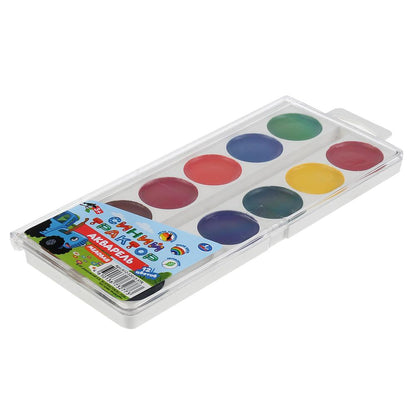 Акварель 12 цв. в пластиковой<br> упаковка Синий трактор. ТМ УМКА в кор.40шт