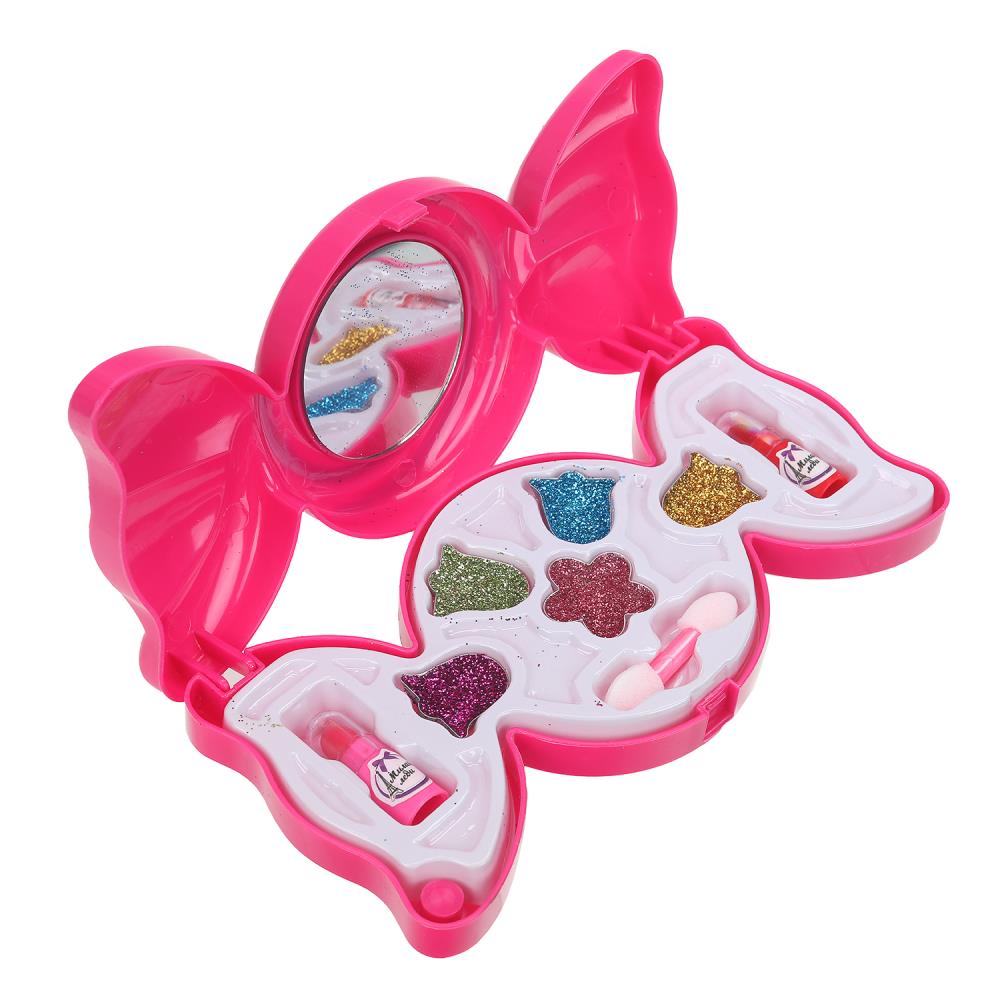 Косметика ДЛЯ ДЕВОЧЕК набор косметики: тени с блестками, помада МИЛАЯ ЛЕДИ в кор.2*96шт