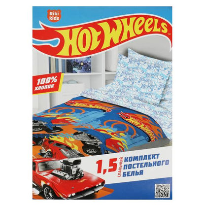 Комплект постельного белья ХОТ ВИЛС 1,5-спальное хв. riki Kids RIKI KIDS в кор.7шт